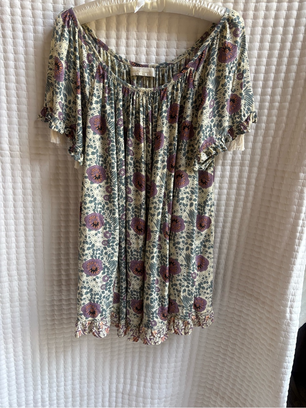Natalie Martin Stevie Dress Cyprus Lilac Floral Boho Size S